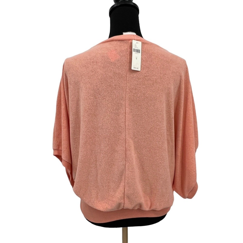 Anthropologie Postmark Top Womens Medium Pink NWT Off Shoulder Dolman Blouson - Picture 3 of 6